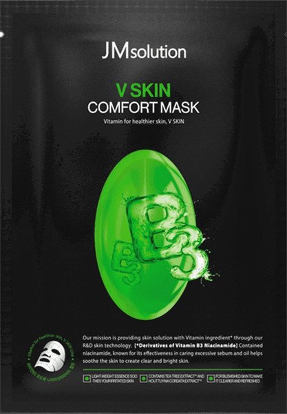 Изображение товара Маска для лица тканевая JMsolution V Skin Comfort Mask Vitamin B3 (30мл)