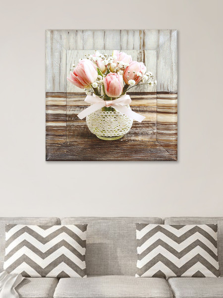 Изображение товара Картина Декарт Букет тюльпанов 8Л0949 (в раме)