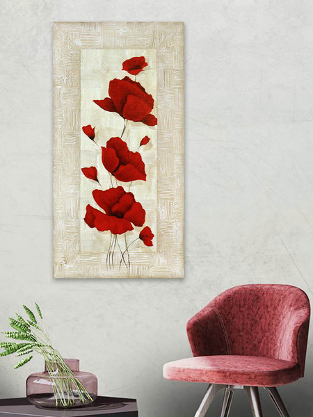 Изображение товара Картина Декарт Алые маки 1 8Л0252 (в раме)