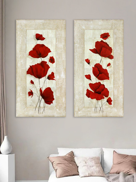 Изображение товара Картина Декарт Алые маки 1 8Л0252 (в раме)