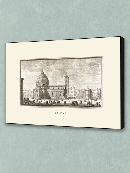 Изображение товара Картина Декарт Старинная гравюра Италия 8Л1290 (в раме)