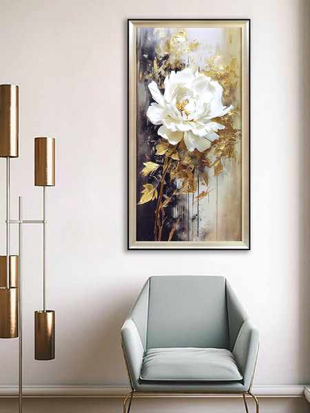 Изображение товара Картина Декарт Белая роза 2 8Л4014 (в раме)