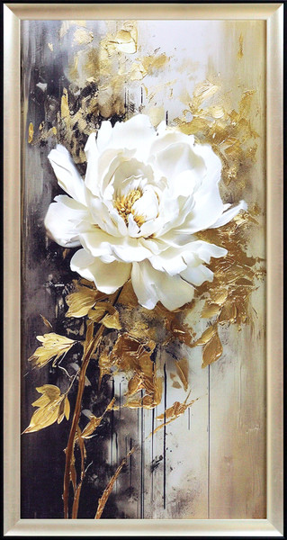 Изображение товара Картина Декарт Белая роза 2 8Л4014 (в раме)