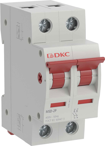 Изображение товара Выключатель нагрузки DKC Yon Max MSD 2P 40A 2М MSD-2P40
