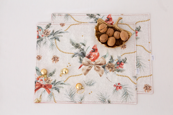 Изображение товара Набор сервировочных салфеток Listelle Рождественская классика 610803