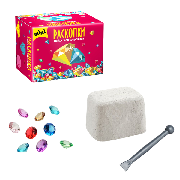 Изображение товара Набор для опытов Bumbaram Шоубокс 12 мини-раскопок / dig-128