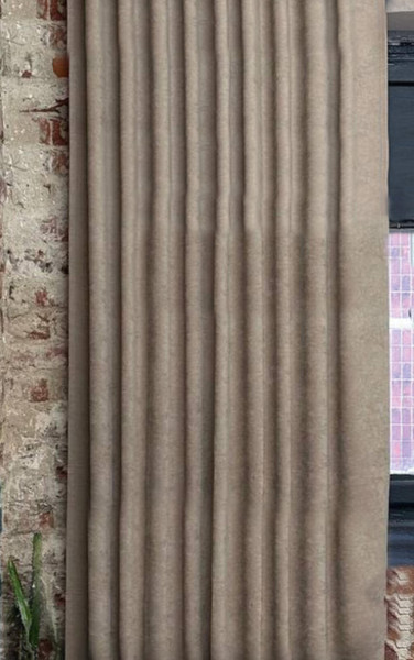 Изображение товара Комплект штор КронасМАрт Канвас 150x270 (2шт, темно-бежевый)