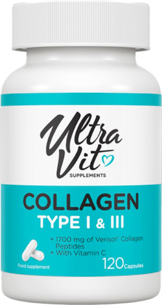 Изображение товара Коллаген UltraVit Supplements. Тип 1&3 (120 капсул)