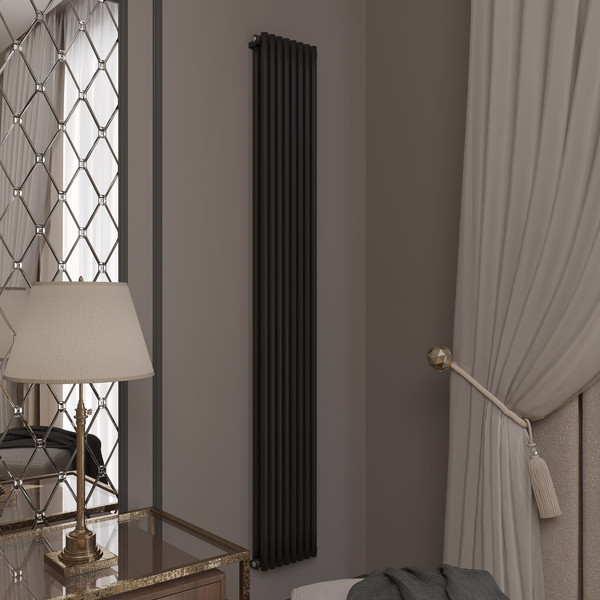 Изображение товара Радиатор стальной Faberg Garmonia 2/25 (черный матовый RAL-9005, 6 секций)