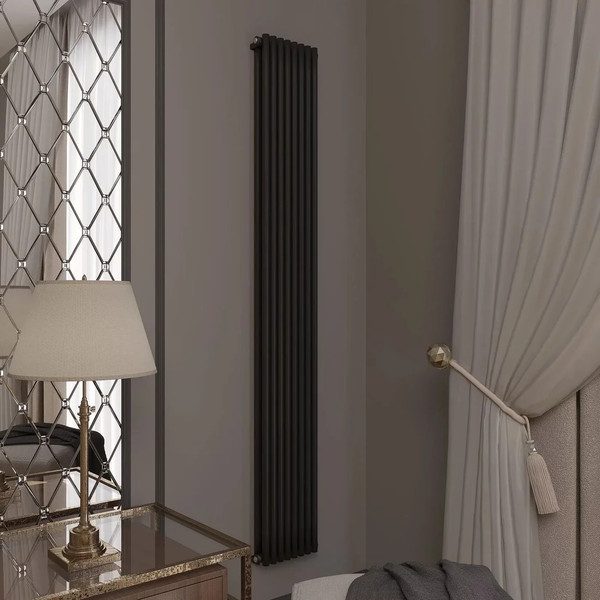 Изображение товара Радиатор стальной Faberg Garmonia 2/25 (8 секций, черный матовый RAL-9005)