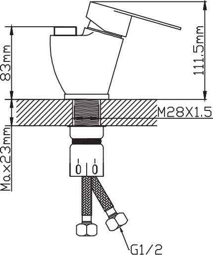 Изображение товара Смеситель Potato Сборный для кухни Р57310S