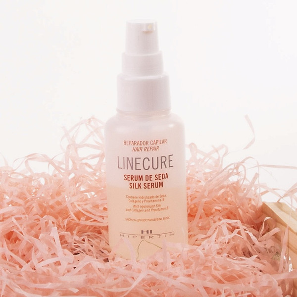 Изображение товара Сыворотка для волос Hipertin Linecure Silk Serum Hair Repair С шелком (125мл)