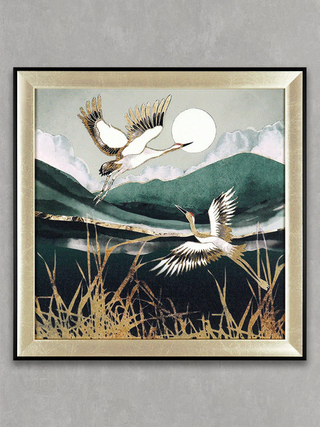 Изображение товара Картина Декарт Пара журавлей 8Л4012 (в раме)