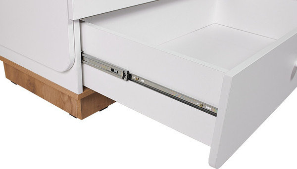 Изображение товара Комод пеленальный Polini Kids Ameli 3010 / 0002761.174 (белый/дуб крафт золотой)