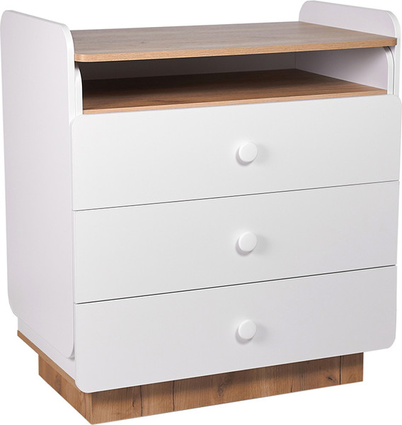 Изображение товара Комод пеленальный Polini Kids Ameli 3010 / 0002761.174 (белый/дуб крафт золотой)