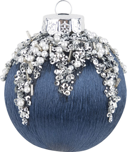 Изображение товара Набор шаров новогодних Волшебная страна SYQB-0124058 / 108514 (9шт, синий)