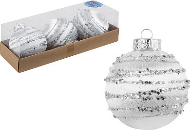 Изображение товара Набор шаров новогодних Волшебная страна SYQB-0124045 / 108666 (3шт)