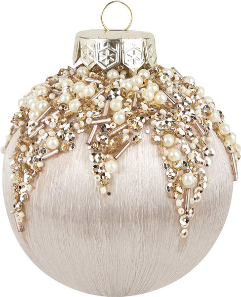 Изображение товара Набор шаров новогодних Волшебная страна SYQB-0124054 / 108511 (9шт, бежевый)