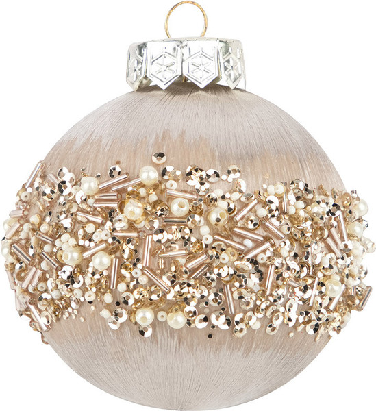 Изображение товара Набор шаров новогодних Волшебная страна SYQB-0124054 / 108511 (9шт, бежевый)