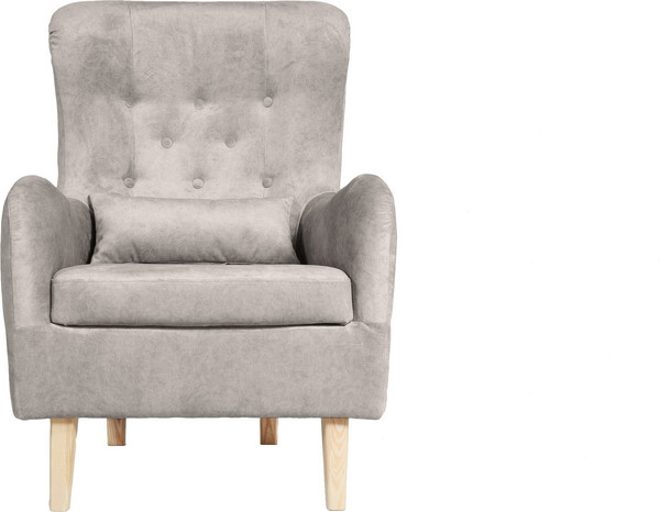 Изображение товара Кресло мягкое KRONES Калипсо (велюр светло-серый)