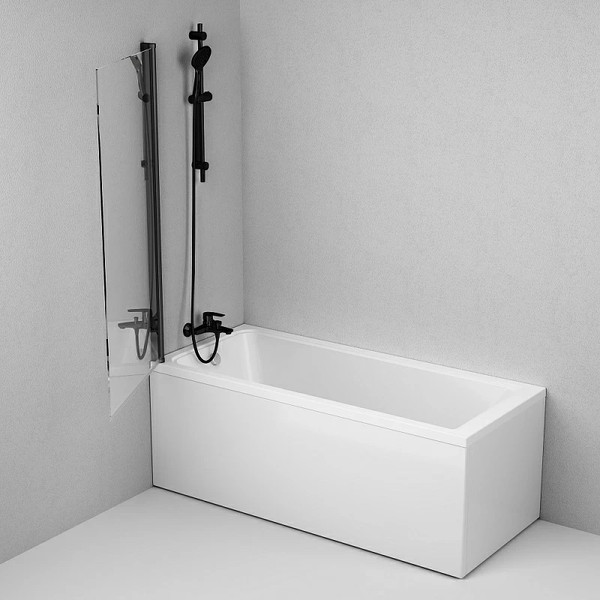 Изображение товара Стеклянная шторка для ванны AM.PM Gem W90BS-D080-140BT