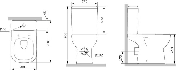 Изображение товара Унитаз напольный AM.PM Sunny Aquaspin C85C8601SC