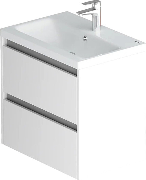 Изображение товара Тумба с умывальником AM.PM Pulse M91-FHX0602-WCC0602WG (белый глянцевый/графитовый)