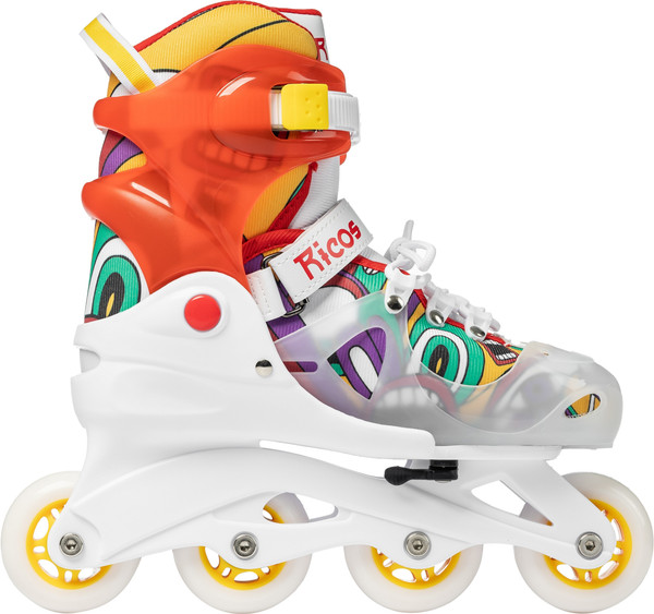 Изображение товара Роликовые коньки Ricos Fun PW-116AG XS (р-р 26-29, белый/оранжевый)