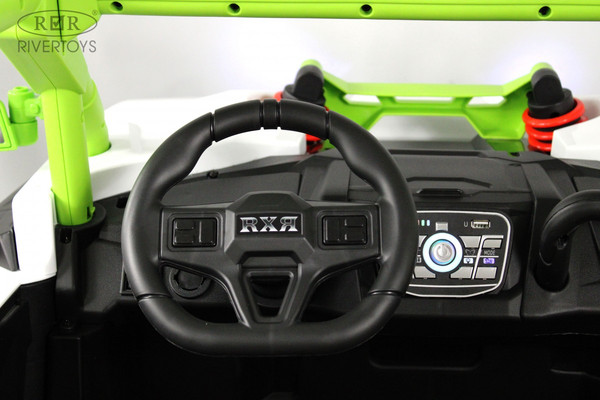 Изображение товара Детский автомобиль RiverToys E001EE (зеленый)