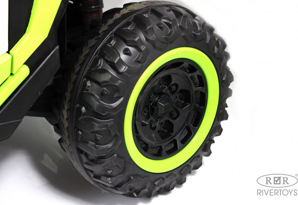 Изображение товара Детский автомобиль RiverToys E001EE (зеленый)