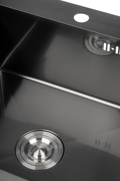 Изображение товара Мойка кухонная Saniteco 5050 PVD (с сифоном, дозатором и коландером)