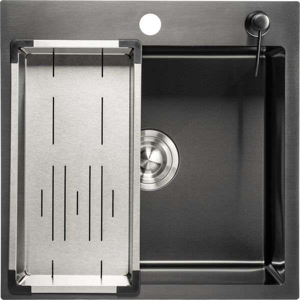 Изображение товара Мойка кухонная Saniteco 5050 PVD (с сифоном, дозатором и коландером)