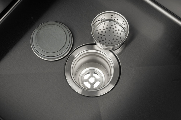 Изображение товара Мойка кухонная Saniteco 5050 PVD (с сифоном, дозатором и коландером)