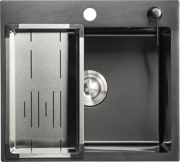 Изображение товара Мойка кухонная Saniteco 5045 PVD (с сифоном, дозатором и коландером)