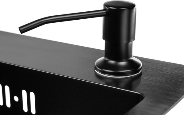 Изображение товара Мойка кухонная Saniteco 5045 PVD (с сифоном, дозатором и коландером)