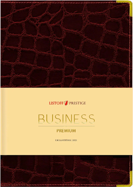Изображение товара Ежедневник Listoff Grand croco / ЕКП52015201 (бордо)