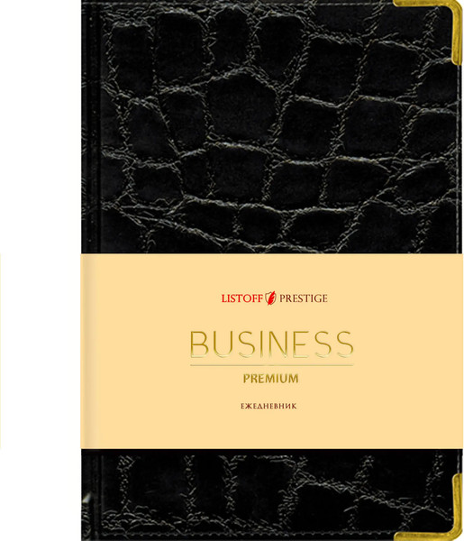 Изображение товара Ежедневник Listoff Grand croco / ЕКП52015202 (черный)
