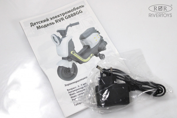 Изображение товара Детский мотоцикл RiverToys G888GG (молочный)