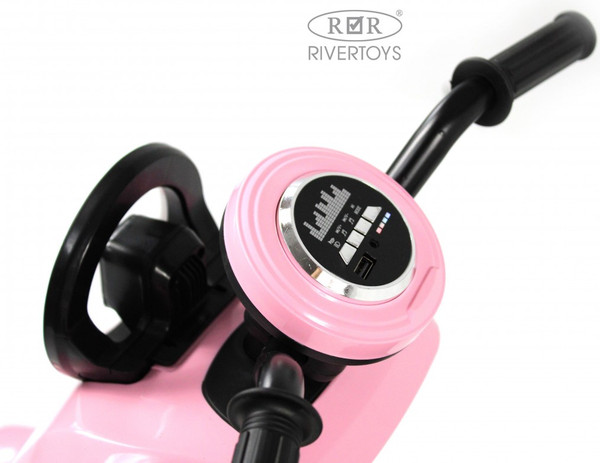 Изображение товара Детский мотоцикл RiverToys G888GG (розовый)