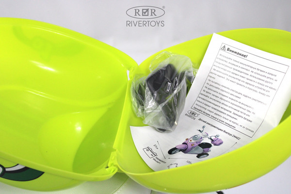 Изображение товара Детский мотоцикл RiverToys Z444ZZ (зеленый)