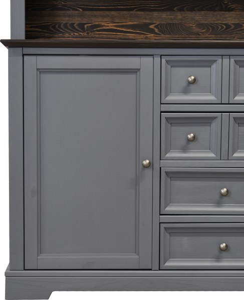 Изображение товара Шкаф с витриной Dipriz Lakeview Д.98026 (бейц винтаж)