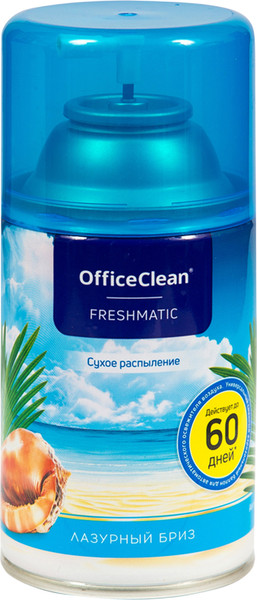Изображение товара Сменный блок для освежителя воздуха OfficeClean Лазурный бриз (250мл)
