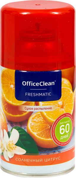 Изображение товара Сменный блок для освежителя воздуха OfficeClean Солнечный цитрус (250мл)