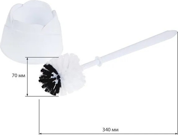 Изображение товара Ершик для унитаза OfficeClean 303066 (белый)