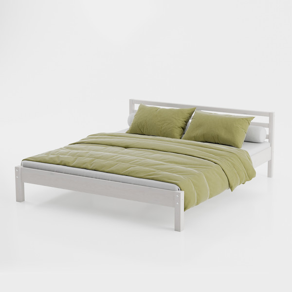 Изображение товара Двуспальная кровать Dipriz Tarva 180x200 / Д.83055.1 (белый воск)