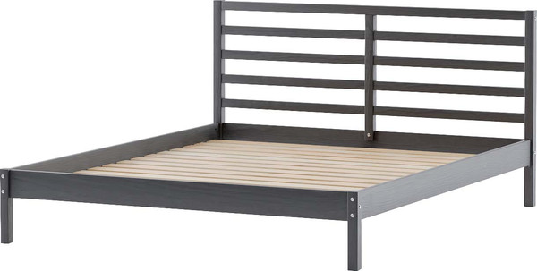 Изображение товара Двуспальная кровать Dipriz Tarva 180x200 / Д.83055.2 (серый Ral 7016)