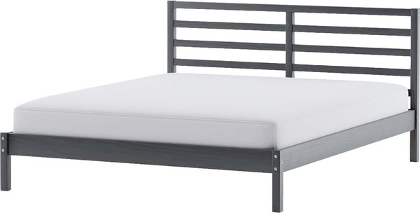 Изображение товара Двуспальная кровать Dipriz Tarva 180x200 / Д.83055.2 (серый Ral 7016)