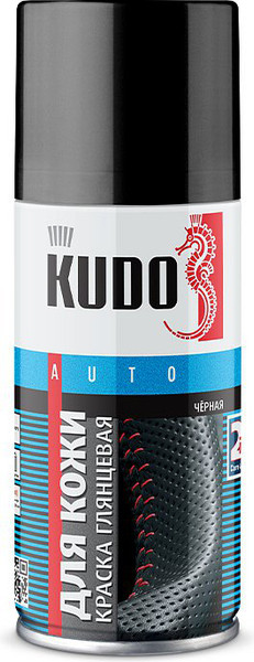 Изображение товара Краска автомобильная Kudo Для кожи / KU-5271 (210мл, черный)