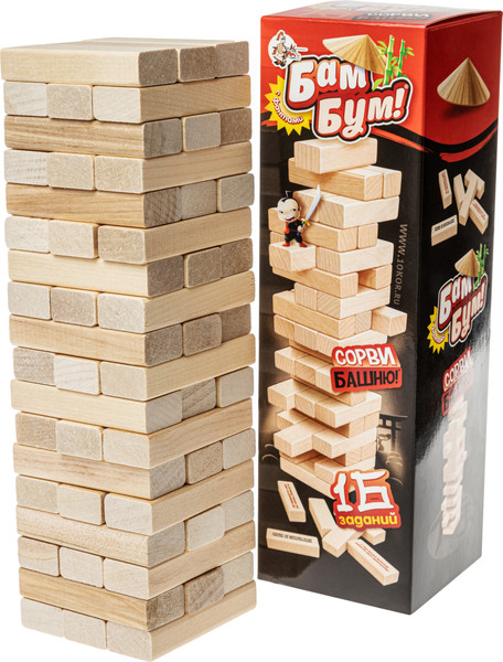 Изображение товара Настольная игра Десятое королевство Бам-бум Падающая башня / 01741