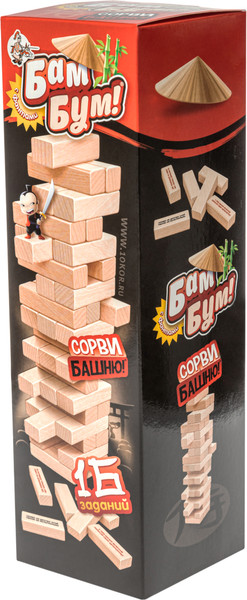 Изображение товара Настольная игра Десятое королевство Бам-бум Падающая башня / 01741